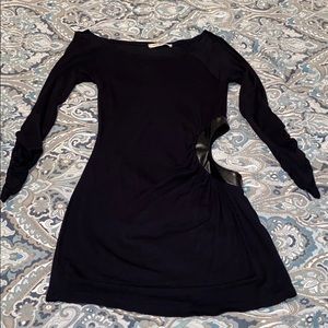 Arden B boatneck tunic with side cut out